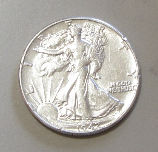 1942 WALKING LIBERTY HALF