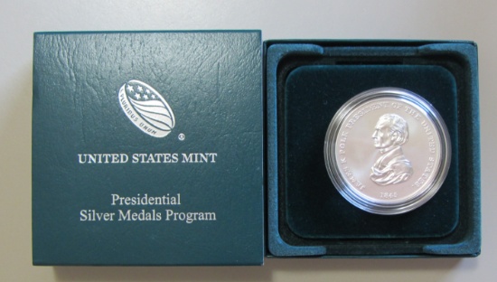 POLK SILVER PRESIDENTIAL MEDAL .999 1 OUNCE U.S. MINT OFFERS AT $65