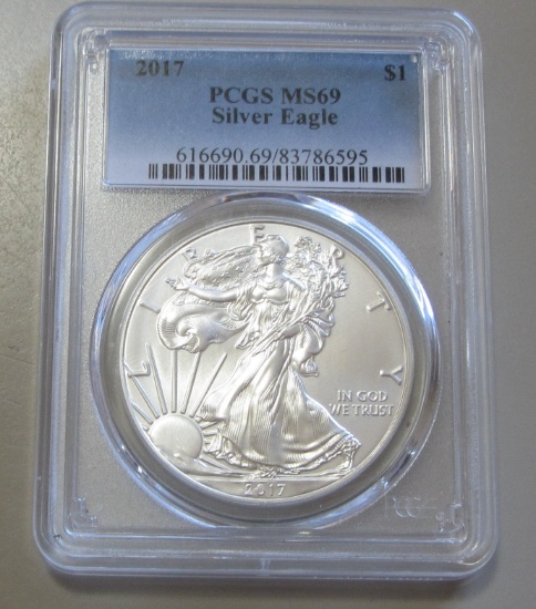 2017 SILVER EAGLE PCGS MS 69