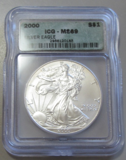 2000 SILVER EAGLE ICG 69