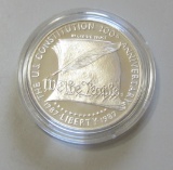 SILVER PROOF $1 CONSTITUTION 1987