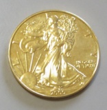 GOLD PLATED SILVER EAGLE $1 2000