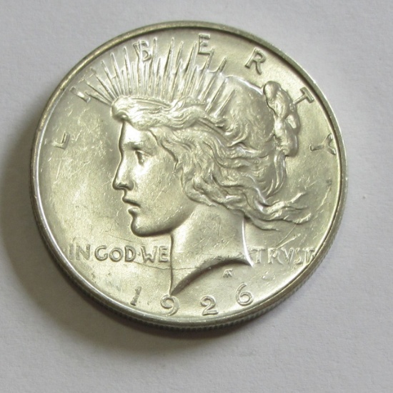 $1 1926-D PEACE DOLLAR LUSTER HIGH GRADE