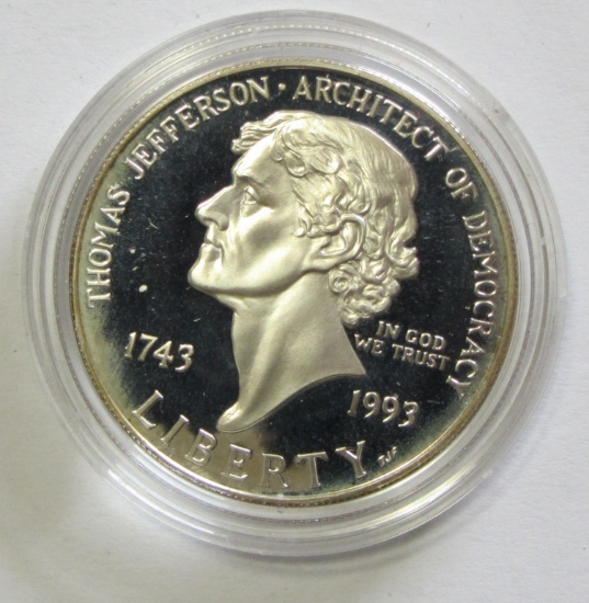 $1 PROOF JEFFERSON 1993