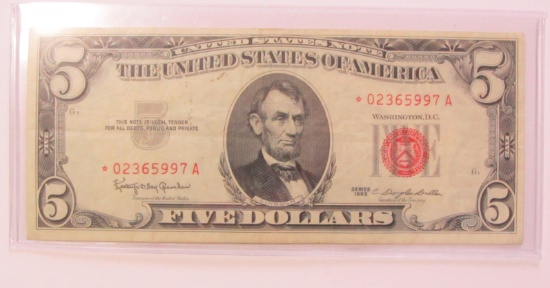 STAR $5 RED SEAL 1953