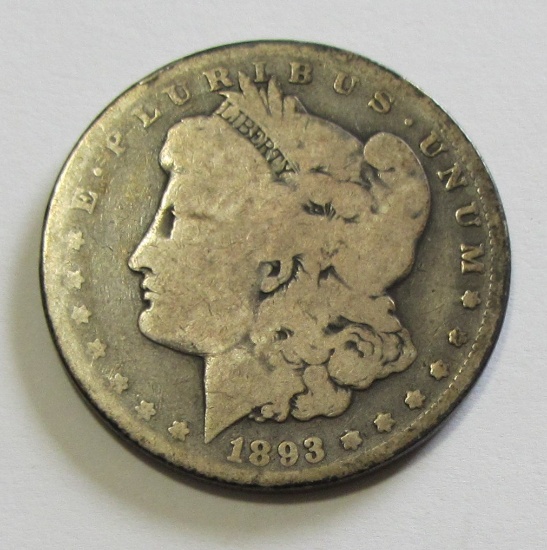 TOUGH DATE $1 1893 MORGAN SILVER DOLLAR