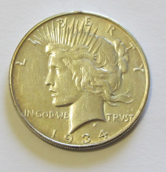 $1 1934 PEACE DOLLAR