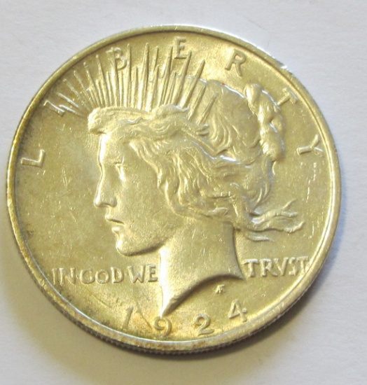 BU $1 1924 PEACE DOLLAR