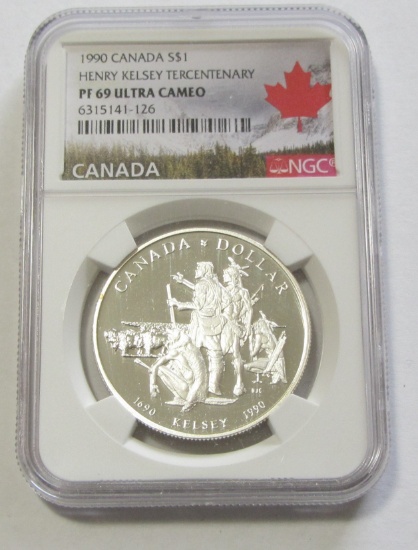 $1 SILVER KELESY CANADA NGC 69