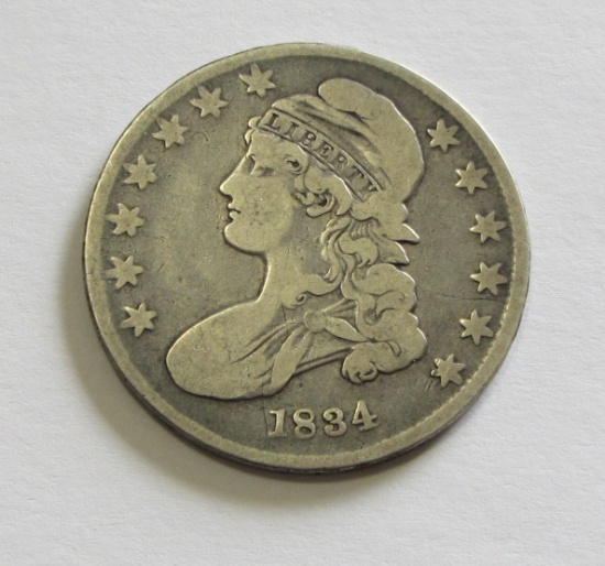 1834 CAPPED BUST HALF