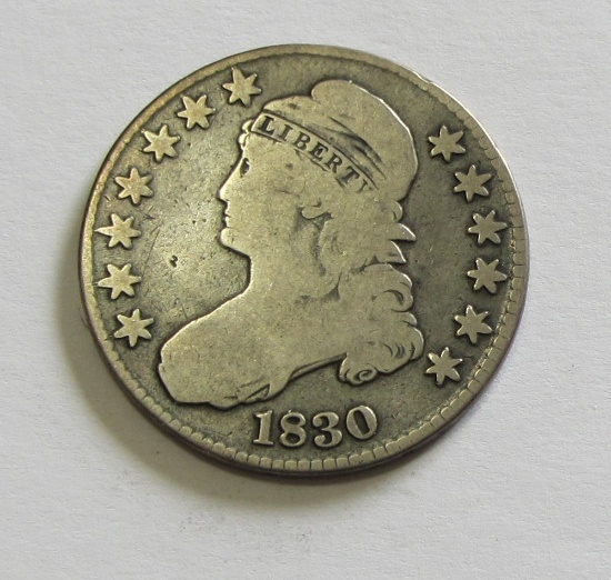 1830 BUST HALF