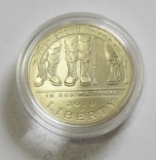 $1 WOUNDED WARRIOR SILVER COMMEMORATIVE 2010 W