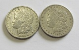 2 $1 1921 MORGANS