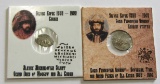 2 SILVER 16TH AND 17 CENTURY RUSSIA COINS