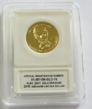 $1 PRESIDENTIAL DOLLAR GOLD PLATED