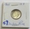 1964 SILVER DIME DOUBLE RIM