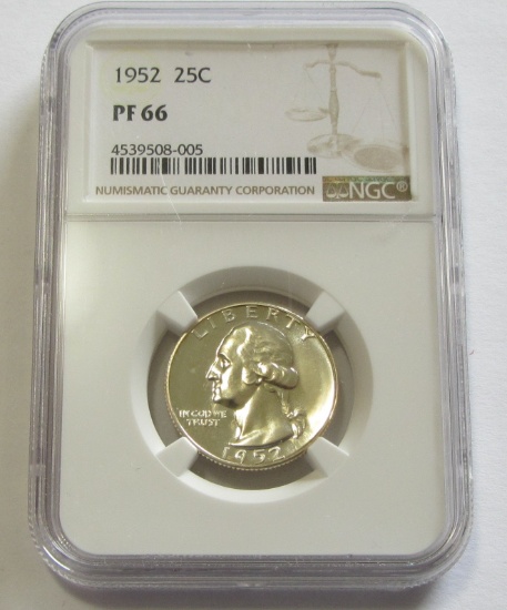 1952 QUARTER NGC 66