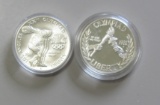 2 SILVER OLYMPIAD 1983 COMMEMORATIVES