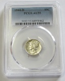 1944-D MERCURY DIME PCGS 55