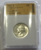 SILVER 1951 GEM QUARTER