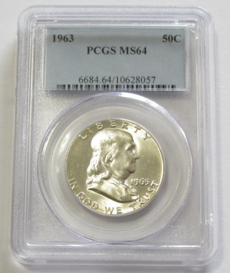 1963 FRANKLIN PCGS MS64