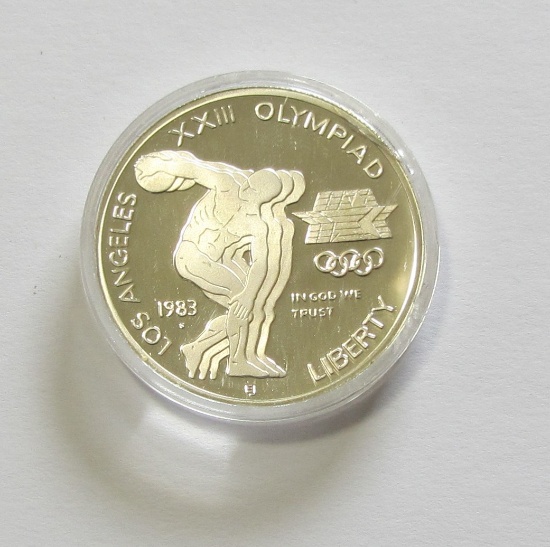 $1 SILVER 1983 PROOF OLYMPIAD