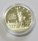 $1 SILVER 1986 ELLIS ISLAND