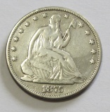 1875 SEATED HALF DOLLAR