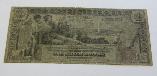 ALWAYS HIGHLY COLLECTED $1 1896 EDUCATIONAL SILVER CERTIFICATE