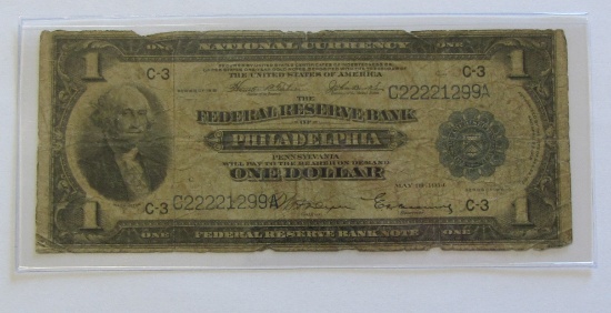 $1 1918 FRBN PHILADELPHIA