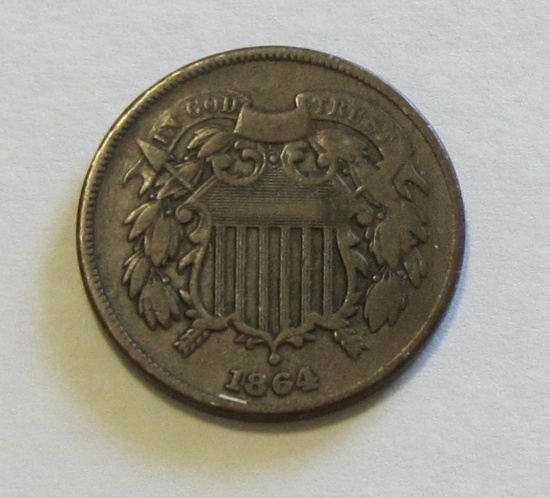 1864 2 CENT PIECE