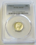 1941-S MERCURY DIME PCGS 55