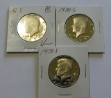 3 PROOF KENNEDY HALF DOLLAR