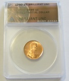 CENT ERROR 1999 TILTED COLLAR ANACS