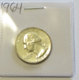 UNC 1964 SILVER QUARTER