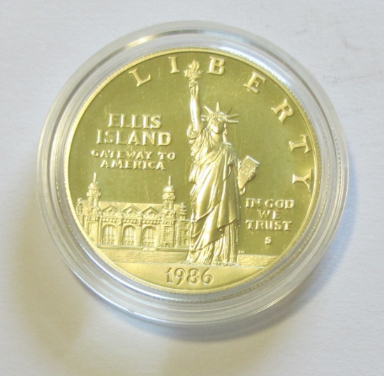 $1 SILVER ELLIS ISLAND 1986-S PROOF