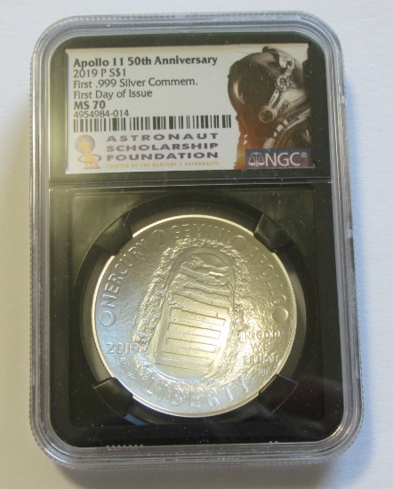 APOLLO SILVER 2019 NGC MS70