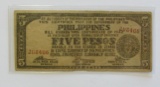 5 PESOS PHILLIPPINES  1942