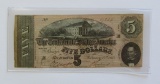 $5 1864 CONFEDERATE CURRENCY