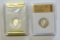 2 SILVER PROOF QUARTERS