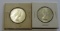 2 SILVER CANADA $1 1964