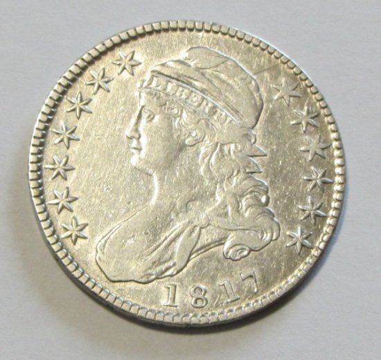 TOUGH DATE 1817 CAPPED BUST HALF DOLLAR