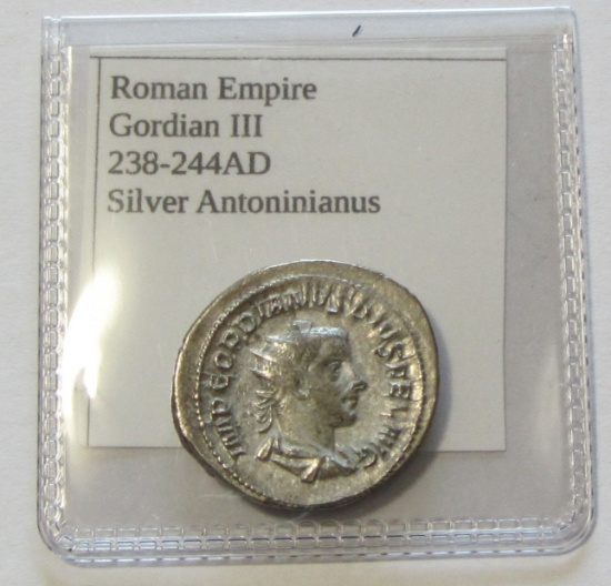 SILVER ANCIENT GORDIAN III 238 AD