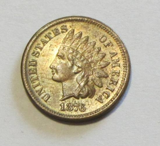 1876 HIGH GRADE INDIAN HEAD CENT