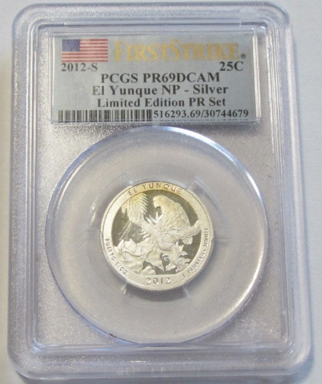 SILVER 2012-S PCGS PROOF QUARTER 69