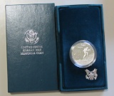 1991 Korea Commemorative Silver Proof Dollar UNC