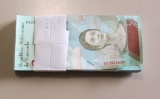 BANK PACK OF 100 CONSECUTIVE UNC 2 BOLIVARES VENEZUELA