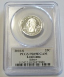 2002-S PR SILVER QUARTER PCGS 69