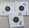 1864 1889 1889 INDIAN HEAD CENT LOT