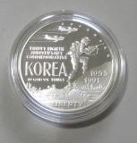KOREA SILVER COMMEMORATIVE $1